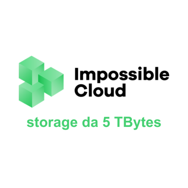 Immagine di Impossible Cloud a spazio allocato - Cloud storage da 5 TBytes per 12 mesi