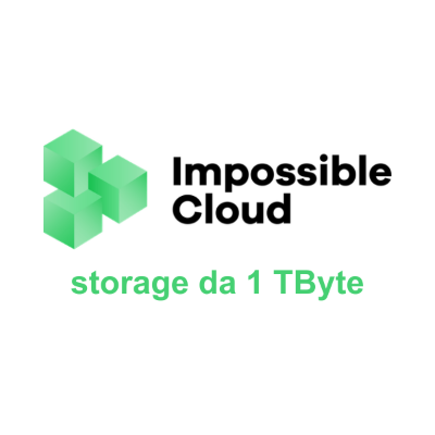 Immagine di Impossible Cloud a spazio allocato - Cloud storage da 1 TBytes per 12 mesi